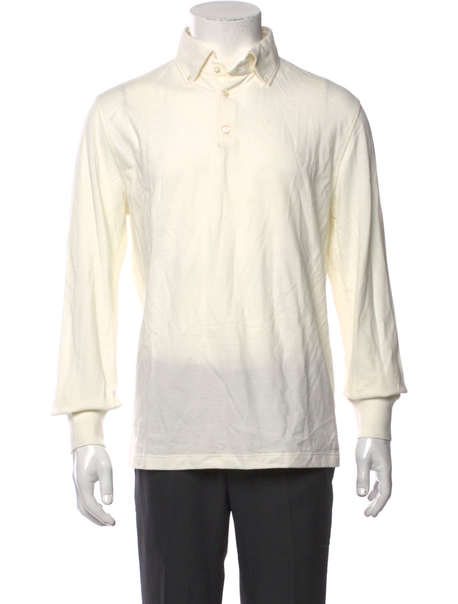 Brunello Cucinelli Collar Long Sleeve Polo Shirt w/ Tags