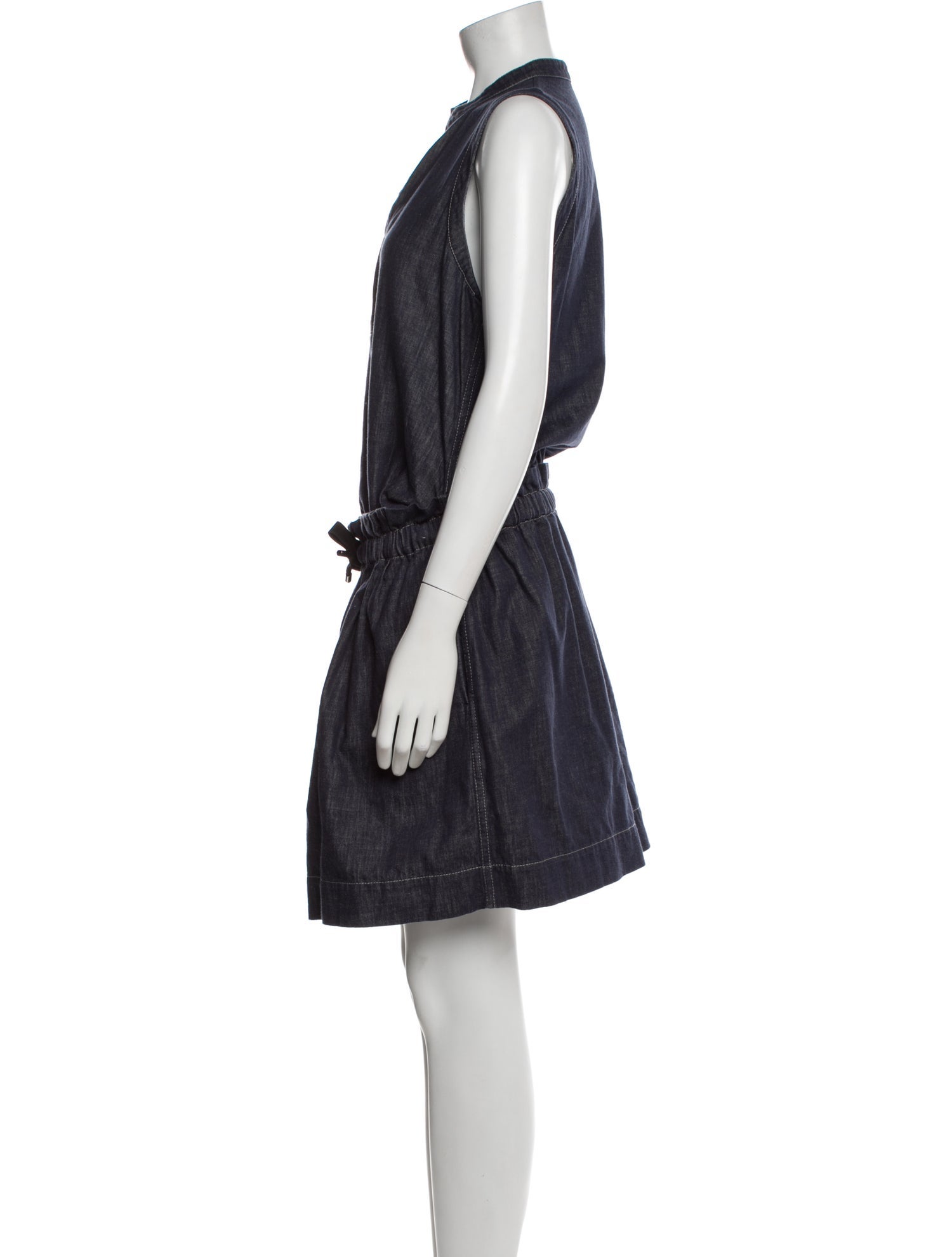 Brunello Cucinelli V-Neck Knee-Length Dress