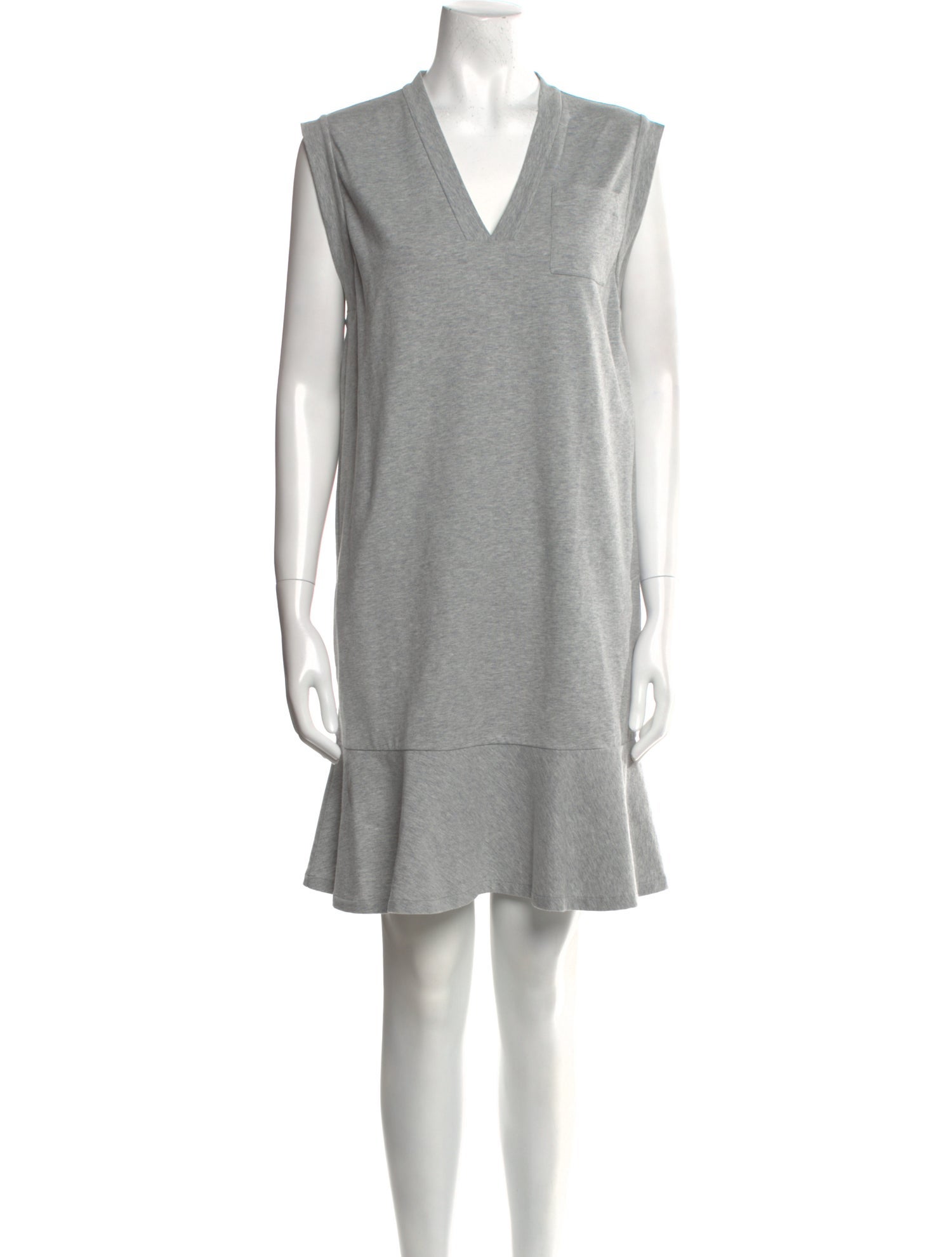 Brunello Cucinelli V-Neck Mini Dress