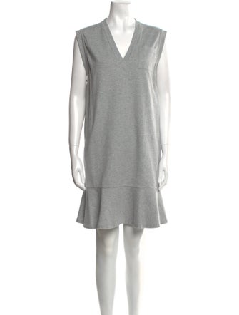 Brunello Cucinelli V-Neck Mini Dress