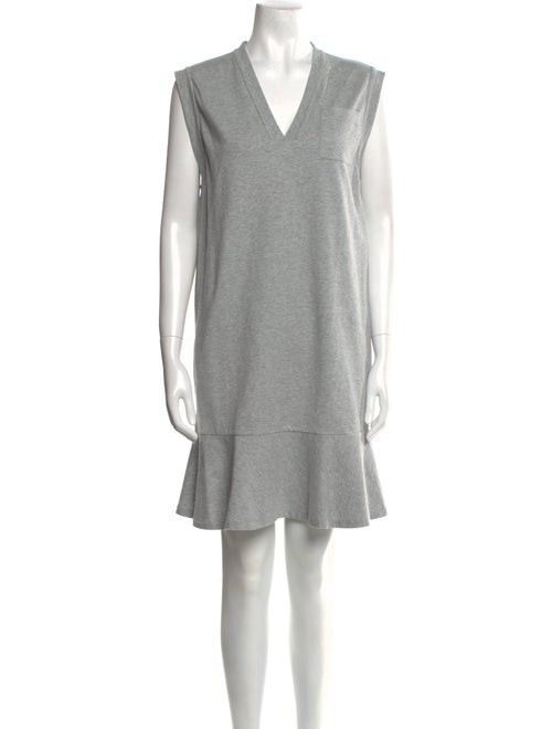Brunello Cucinelli V-Neck Mini Dress