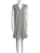 Brunello Cucinelli V-Neck Mini Dress