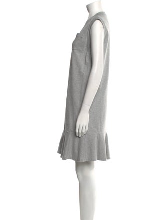 Brunello Cucinelli V-Neck Mini Dress