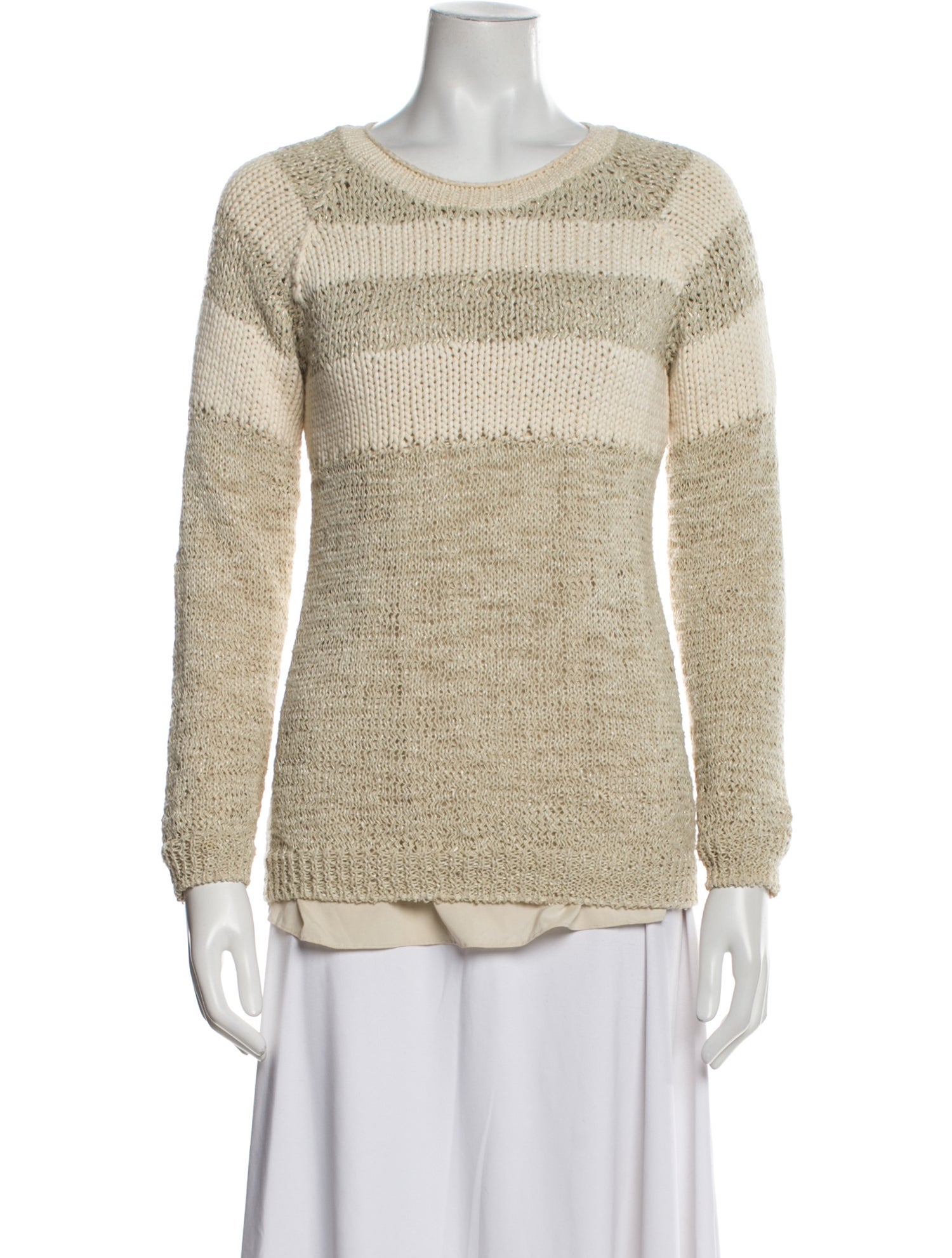 Brunello Cucinelli Nylon Striped Sweater