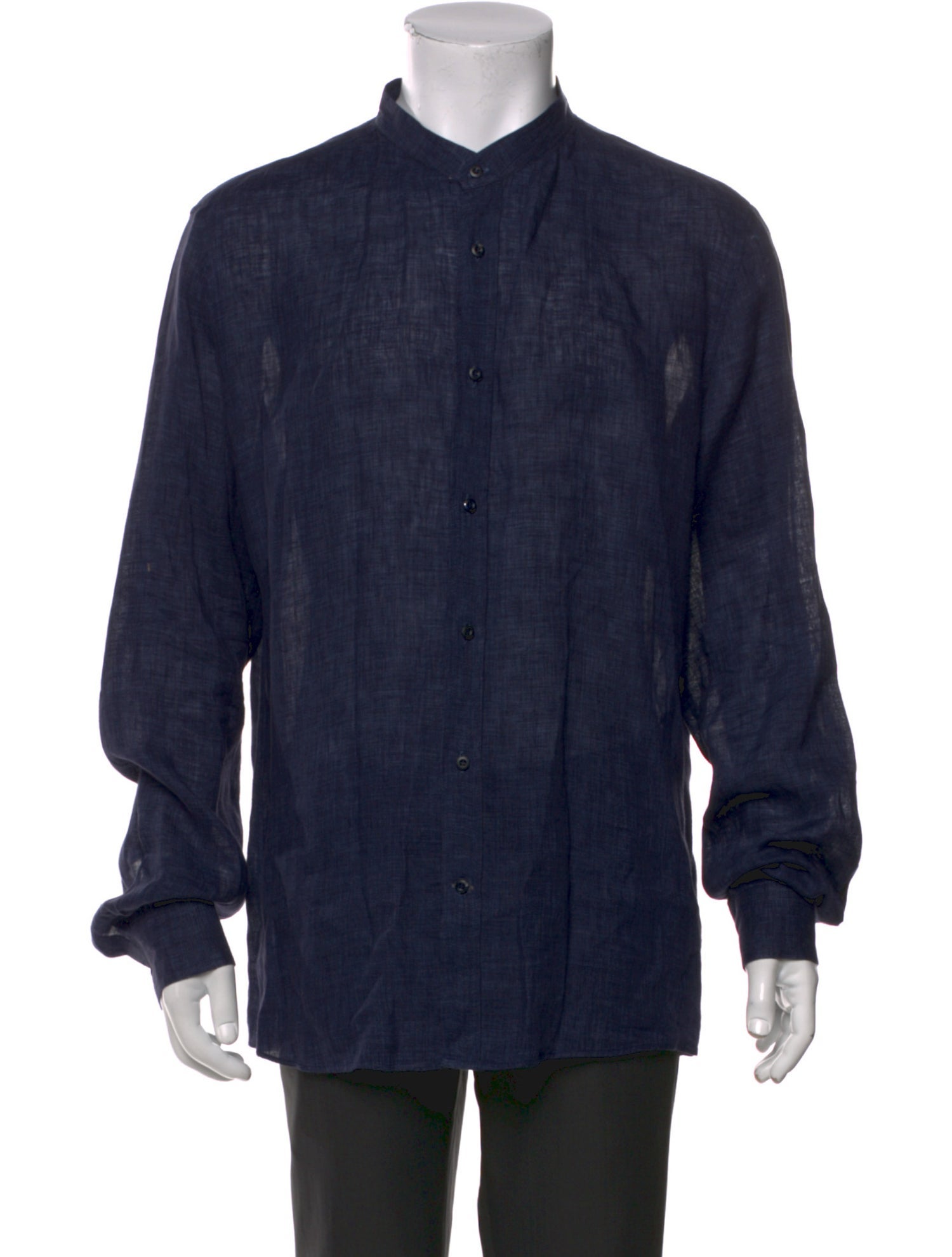 Brunello Cucinelli Linen Long Sleeve Shirt