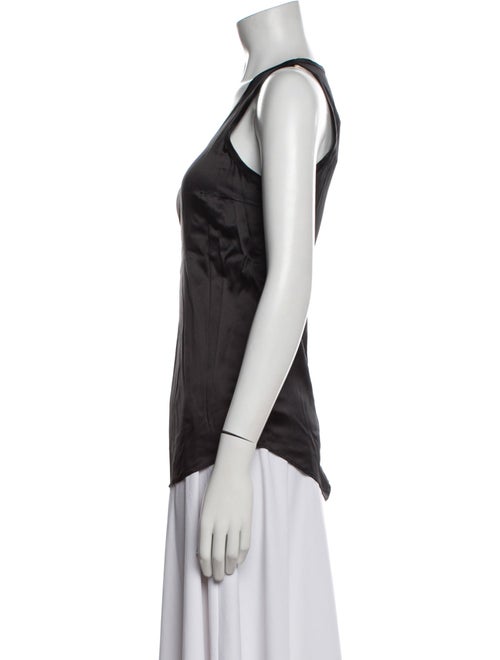 Brunello Cucinelli Silk Scoop Neck Top