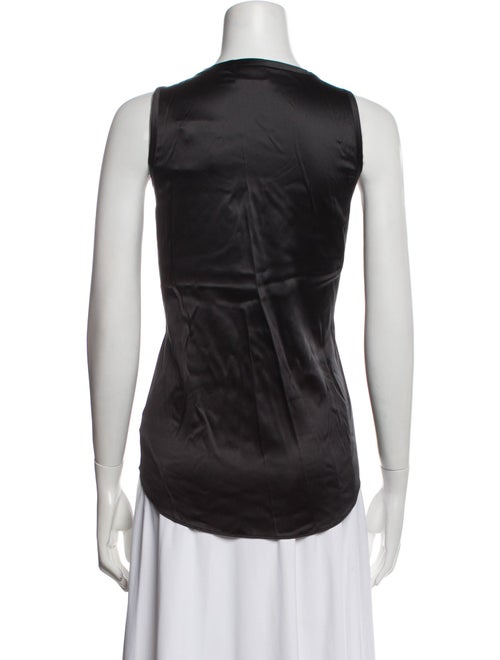 Brunello Cucinelli Silk Scoop Neck Top