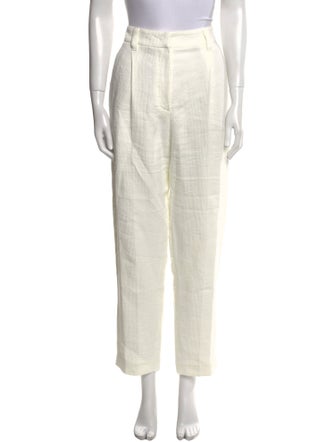 Brunello Cucinelli Linen Straight Leg Pants