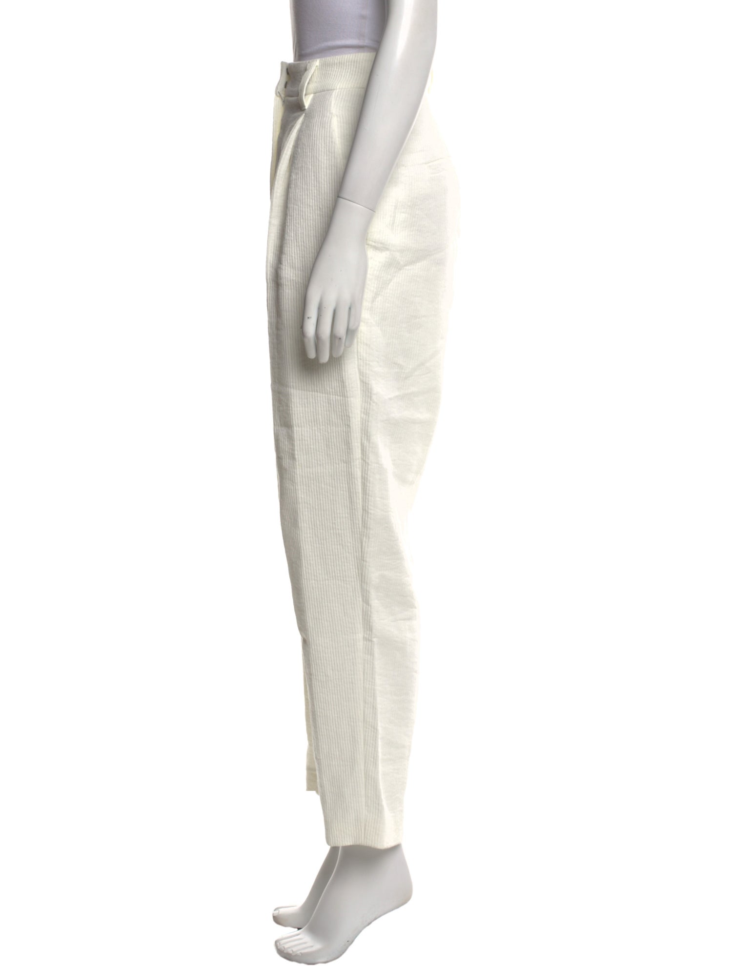 Brunello Cucinelli Linen Straight Leg Pants