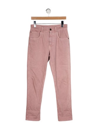 Brunello Cucinelli Mid-Rise Straight Leg Jeans