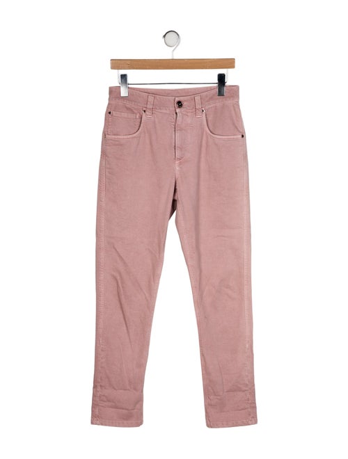 Brunello Cucinelli Mid-Rise Straight Leg Jeans