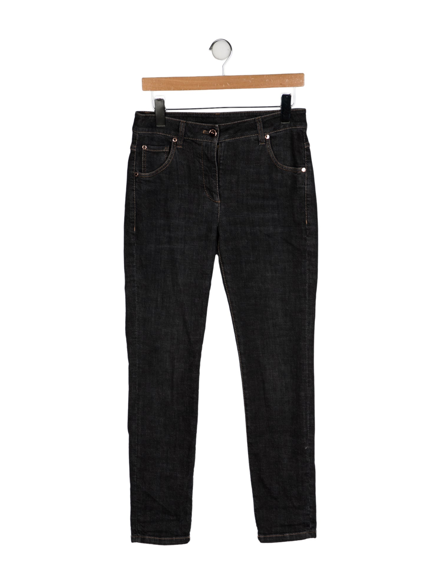 Brunello Cucinelli High-Rise Skinny Leg Jeans