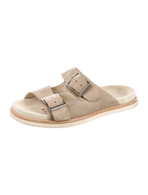 Brunello Cucinelli Suede Slides