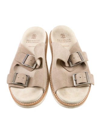 Brunello Cucinelli Suede Slides
