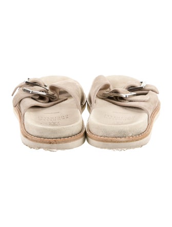 Brunello Cucinelli Suede Slides