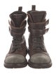 Brunello Cucinelli Monili Leather Combat Boots