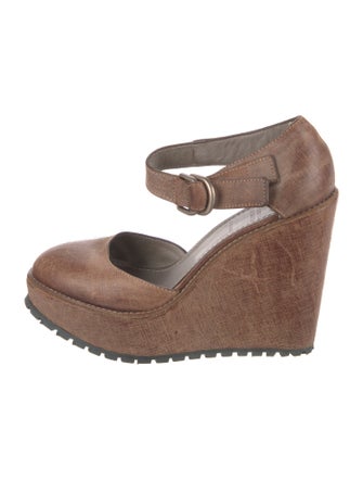 Brunello Cucinelli Leather D'Orsay Pumps