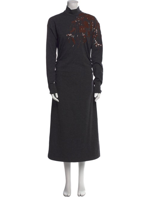 Brunello Cucinelli Virgin Wool Long Dress