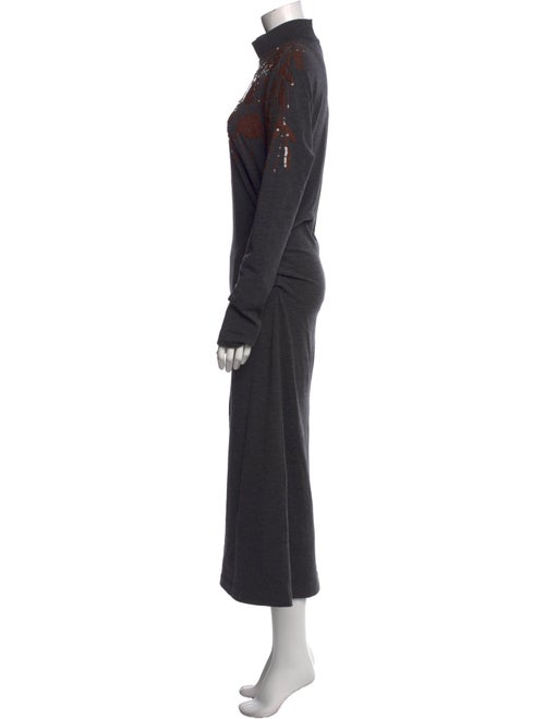 Brunello Cucinelli Virgin Wool Long Dress