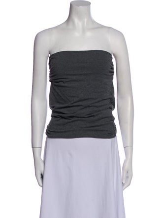 Brunello Cucinelli Strapless Crop Top
