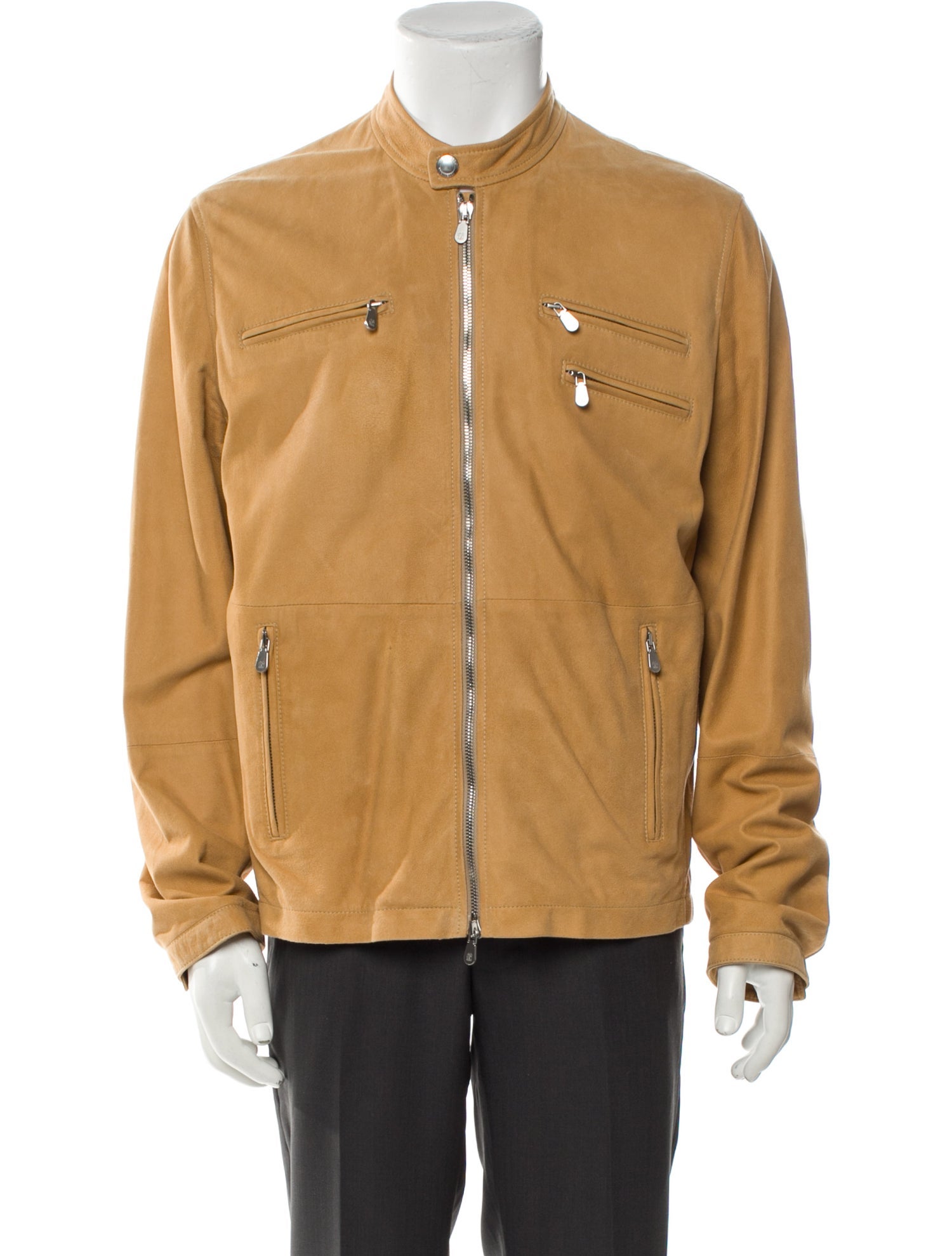Brunello Cucinelli Leather Moto Jacket