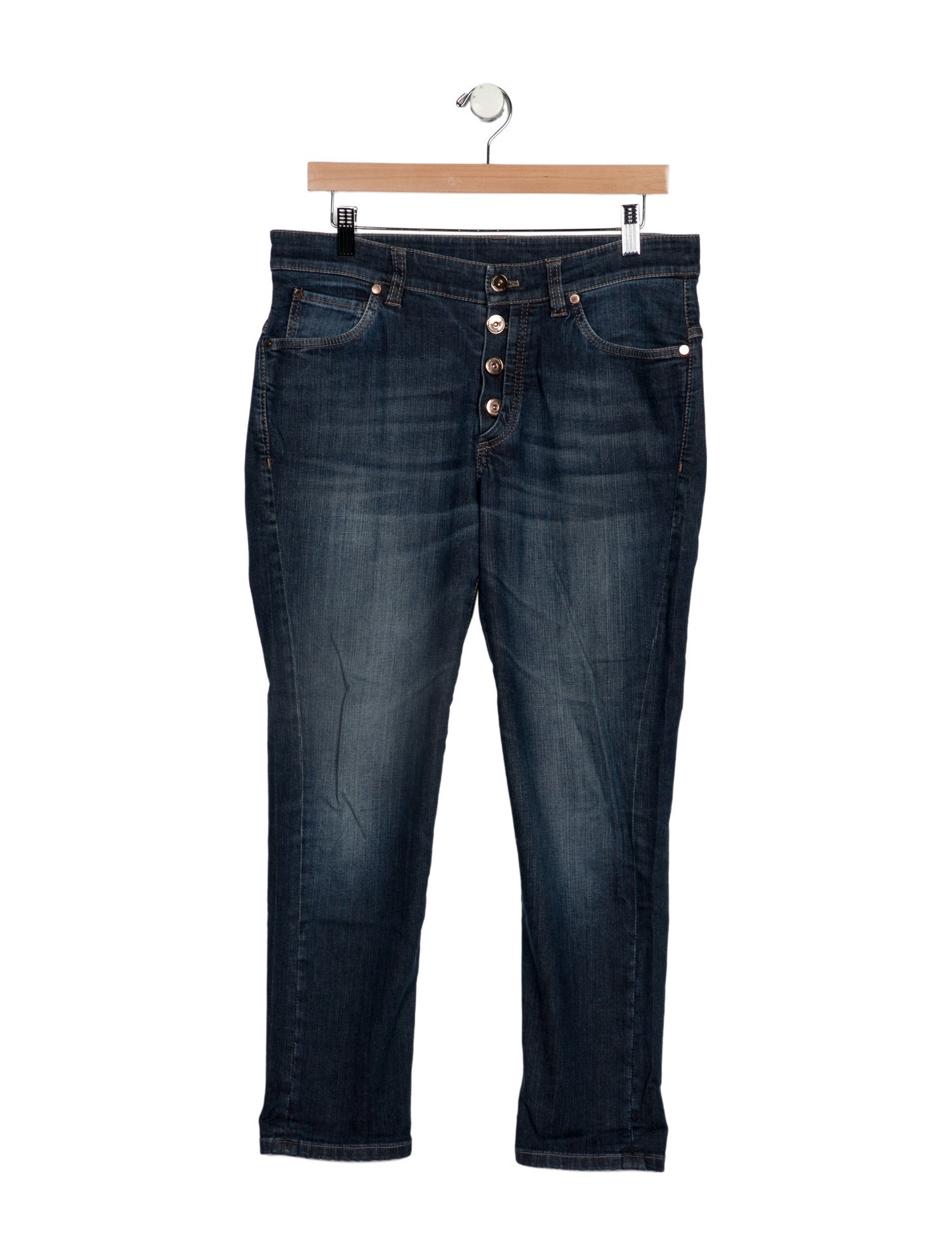 Brunello Cucinelli Mid-Rise Straight Leg Jeans