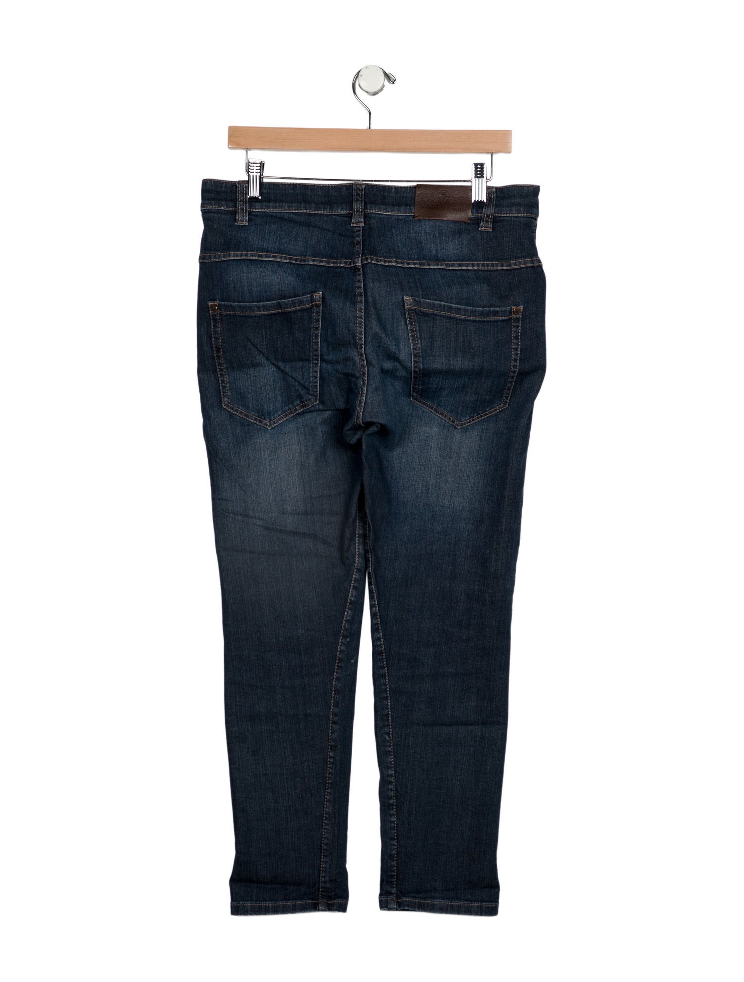 Brunello Cucinelli Mid-Rise Straight Leg Jeans