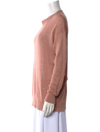 Brunello Cucinelli Linen Crew Neck Sweater