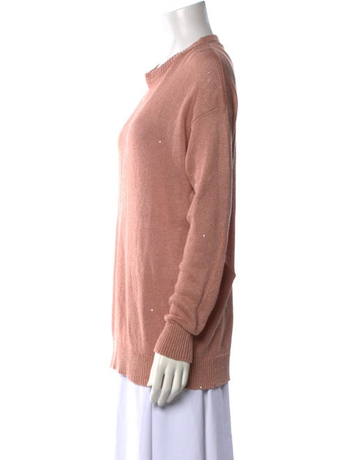 Brunello Cucinelli Linen Crew Neck Sweater