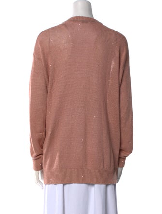 Brunello Cucinelli Linen Crew Neck Sweater