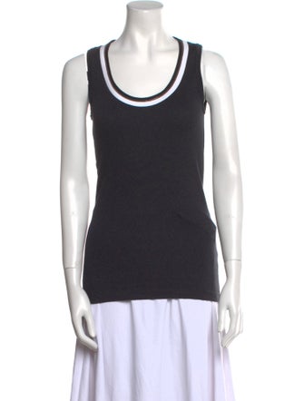 Brunello Cucinelli Scoop Neck Sleeveless Top