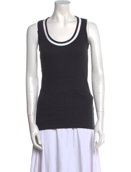 Brunello Cucinelli Scoop Neck Sleeveless Top