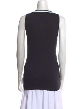 Brunello Cucinelli Scoop Neck Sleeveless Top