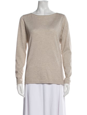 Brunello Cucinelli Wool Scoop Neck Sweatshirt