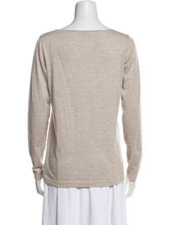 Brunello Cucinelli Wool Scoop Neck Sweatshirt