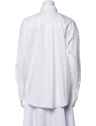 Brunello Cucinelli Long Sleeve Button-Up Top