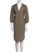 Brunello Cucinelli V-Neck Midi Length Dress