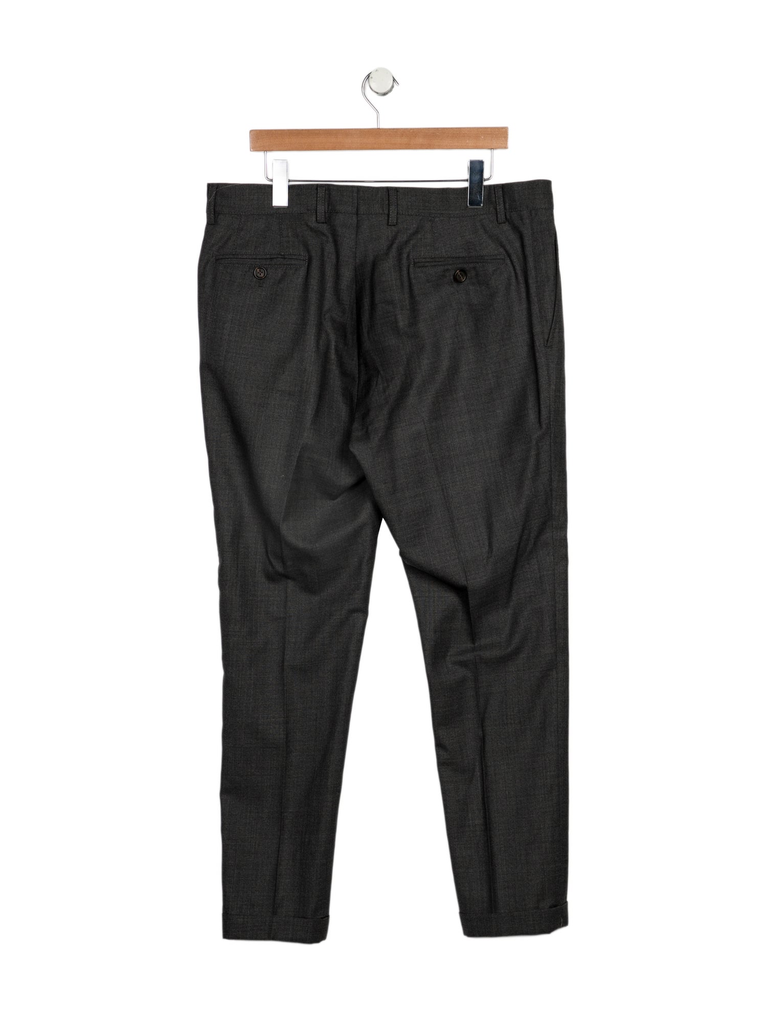 Brunello Cucinelli Wool Straight Leg Pants