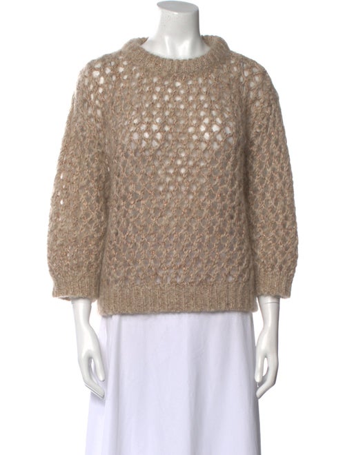 Brunello Cucinelli Mohair Crew Neck Sweater