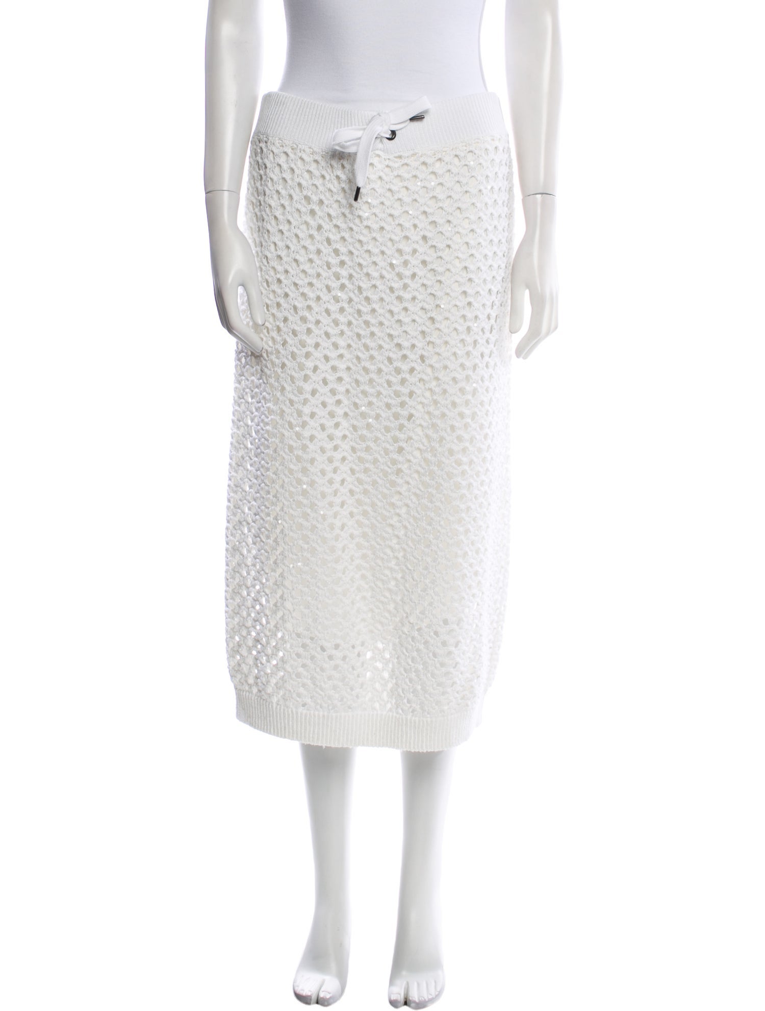 Brunello Cucinelli Sequin Embellishments Knee-Length Skirt