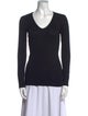 Brunello Cucinelli V-Neck Long Sleeve Top