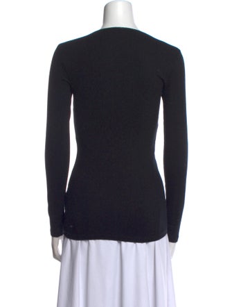 Brunello Cucinelli V-Neck Long Sleeve Top
