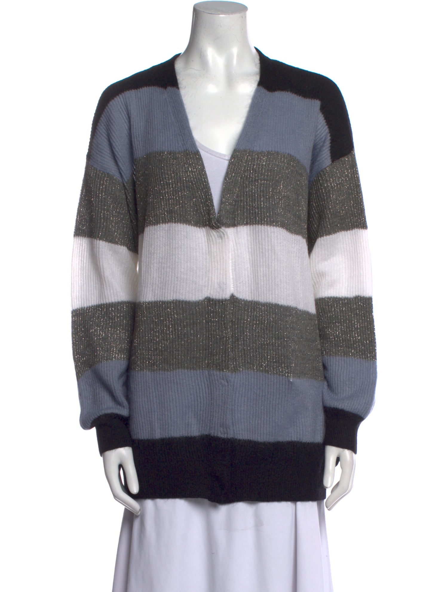 Brunello Cucinelli Nylon Striped Sweater w/ Tags