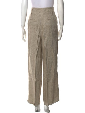 Brunello Cucinelli Linen Wide Leg Pants