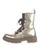 Brunello Cucinelli Monili Suede Combat Boots