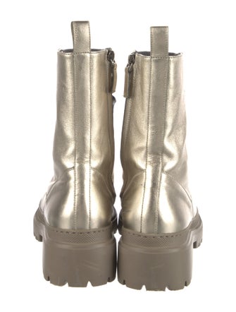 Brunello Cucinelli Monili Suede Combat Boots