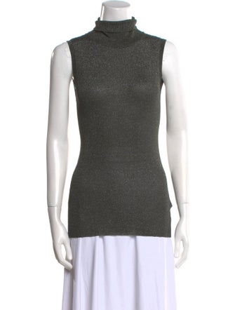 Brunello Cucinelli Turtleneck Sleeveless Top