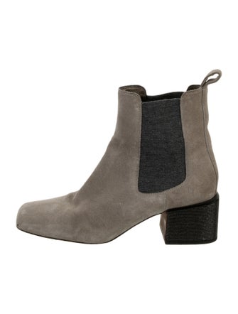 Brunello Cucinelli Monili Suede Chelsea Boots