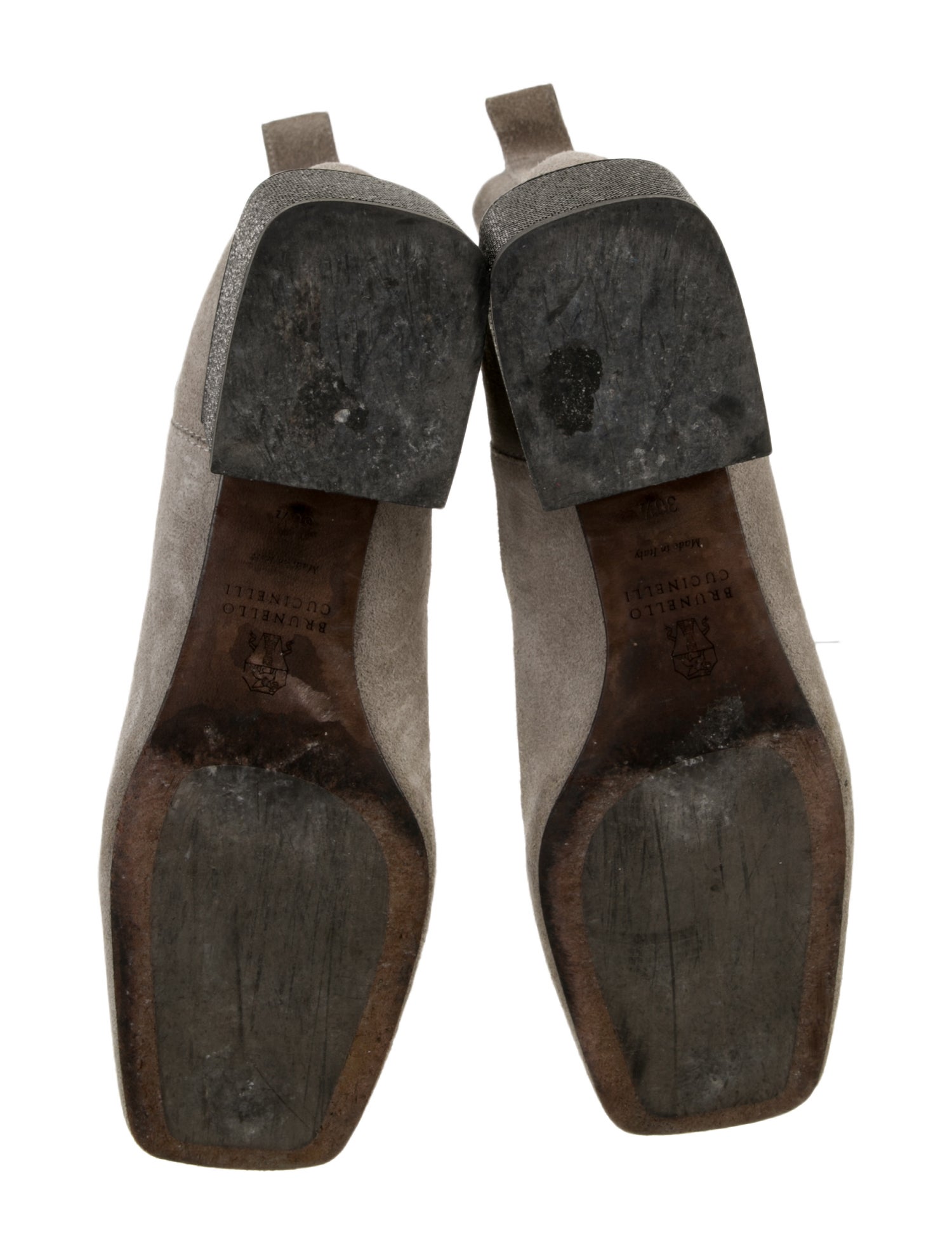 Brunello Cucinelli Monili Suede Chelsea Boots