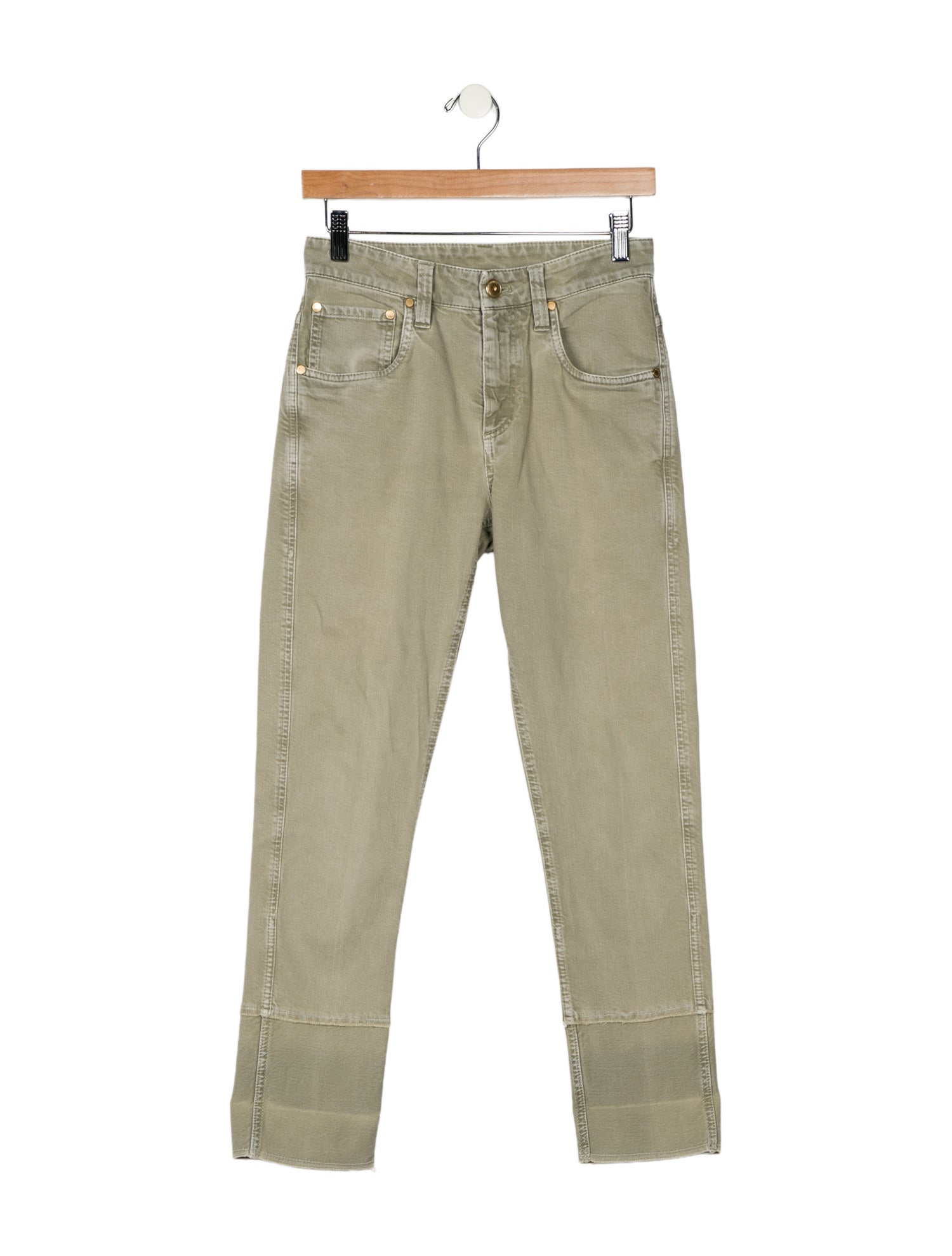 Brunello Cucinelli Mid-Rise Straight Leg Jeans